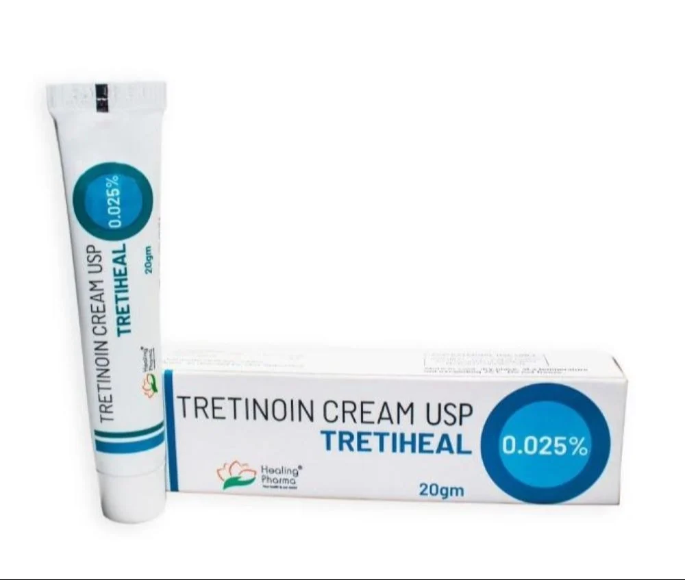 Tretiheal 0.025% Cream (Tretinoin 0.025%) – 20 gm | Acne Treatment & Anti-Aging Retinoid - Image 2